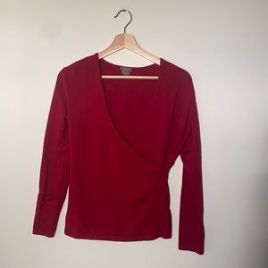 Ann Taylor Factory Sweater Wrap Top
